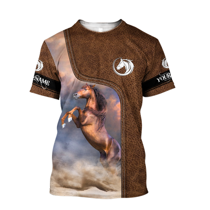 Personalized Name Horse 3D All Over Printed Unisex Shirts