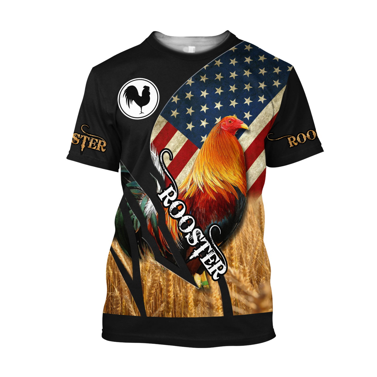 Personalized American Rooster 3D Printed Unisex Shirt