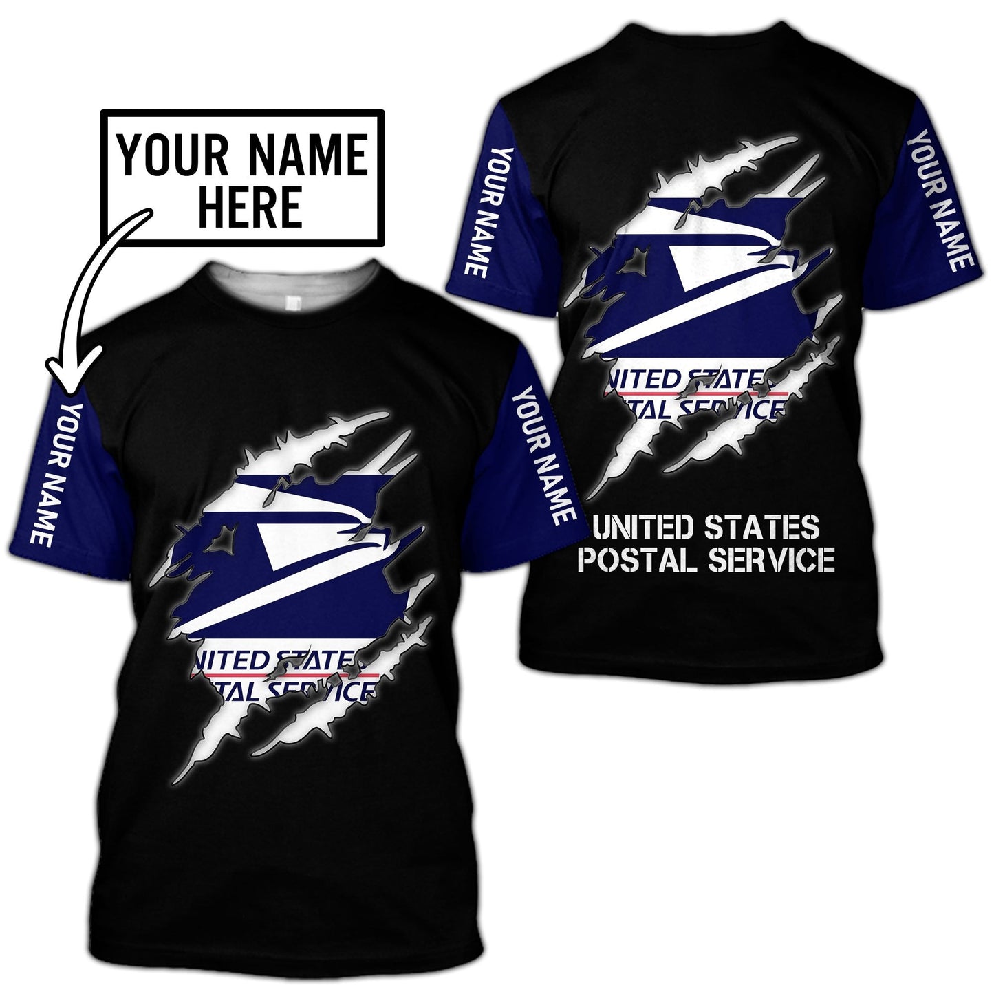 Premium USPS Unisex 3D All Over Printed Shirts MEI