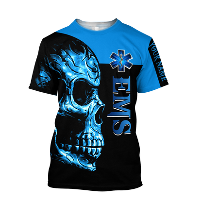Premium EMS Personalized Name 3D All Over Printed Unisex Shirts
