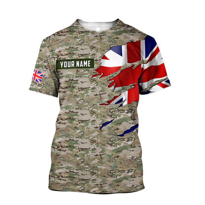 Tmarc Tee Remembrance UK in my heart Camo 3D print shirts