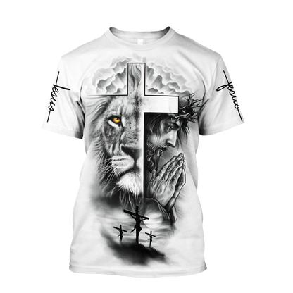 Lion God Tattoo Vibe - Christian - 3D All Over Printed Style for Men and Women