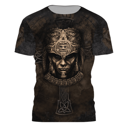 Aztec Mexican Combo T-shirt and Short 3D All Over Printed NH30092105