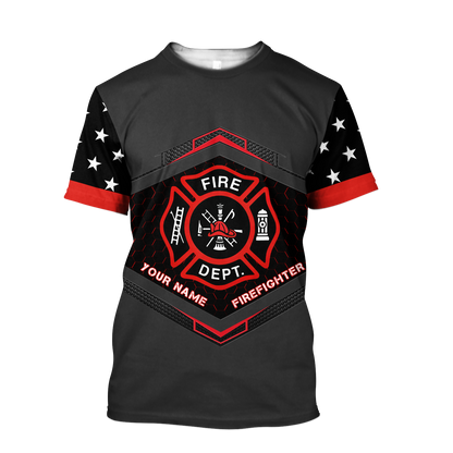 Customize Name Firefighter Hoodie For Men And Women MH22032102