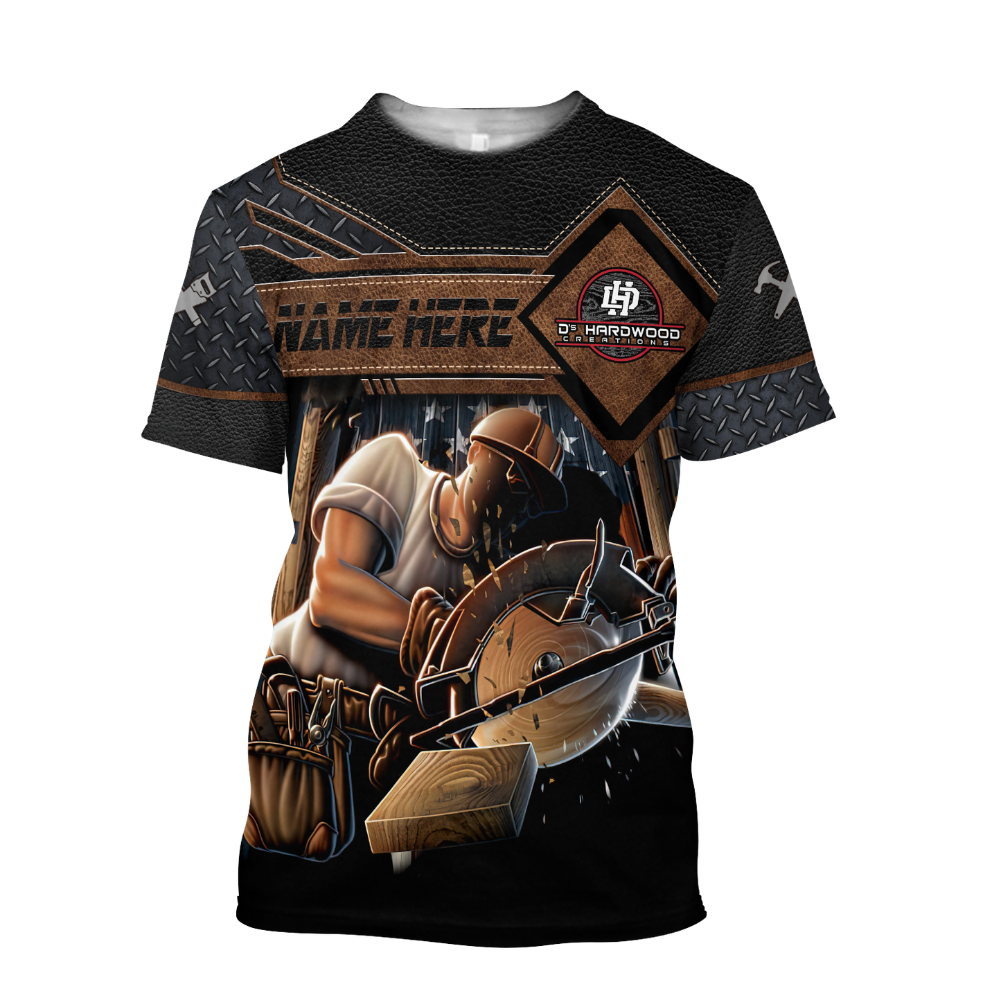 Personalized Name Carpenter 3D All Over Printed Unisex Shirts Custom