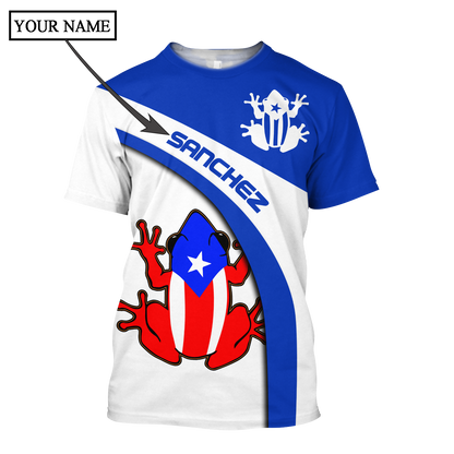 Customize Name Puerto Rico Shirts For Men And Women