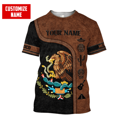 Personalized Name Mexico 3D All Over Printed Hoodie