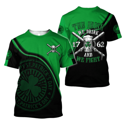 Irish Saint Patrick Day 3D All Over Printed Unisex Shirt