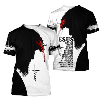 Jesus Christ New Version of the Legendary 3D Printed Hoodie, T-Shirt for Men and Women