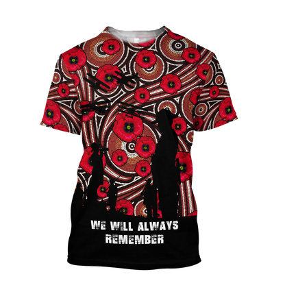 Premium Lest We Forget Anzac Day 3D All Over Printed PL