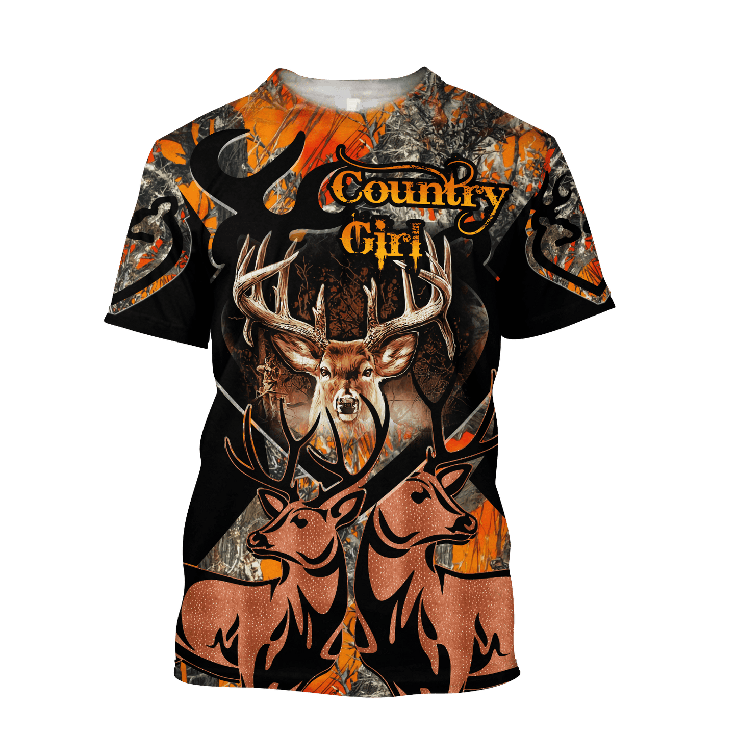 Country Girl Deer Hunting 3D All Over Printed Unisex Hoodie