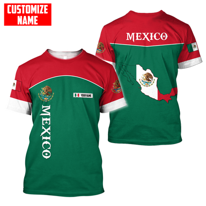 Persionalized Mexico 3D All Over Printed Unisex Shirts DQB26062102