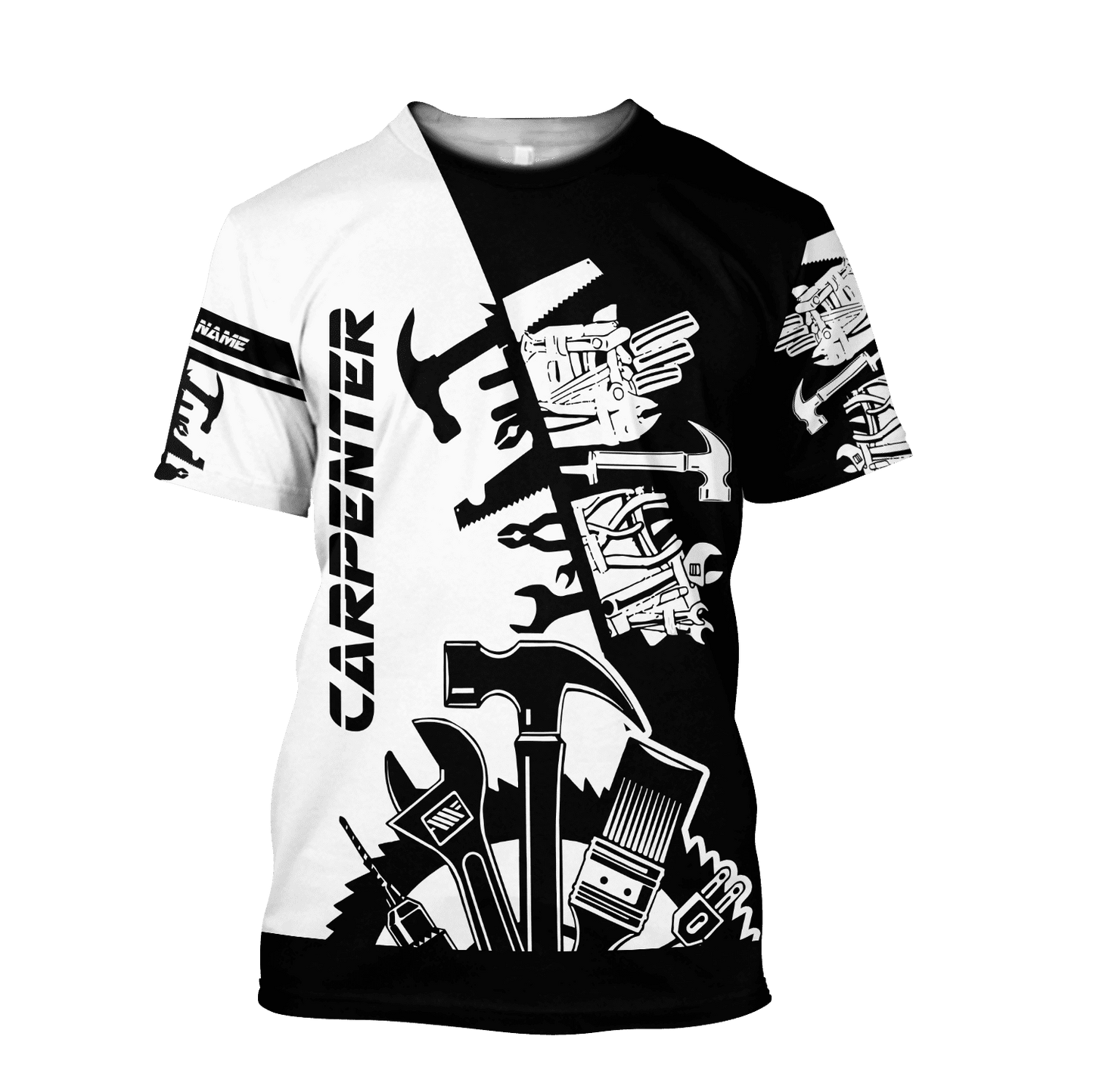 Personalized Name Carpenter Unisex Shirts Carpenter Tools Ver 2