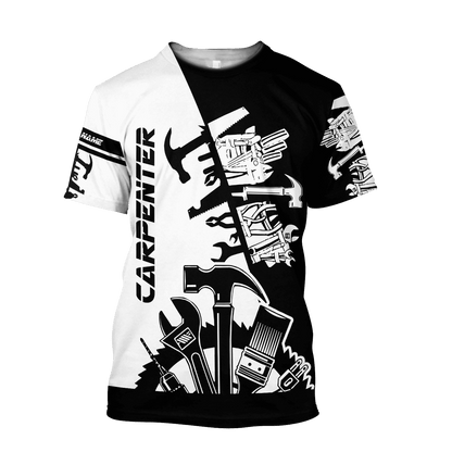Personalized Name Carpenter Unisex Shirts Carpenter Tools Ver 2