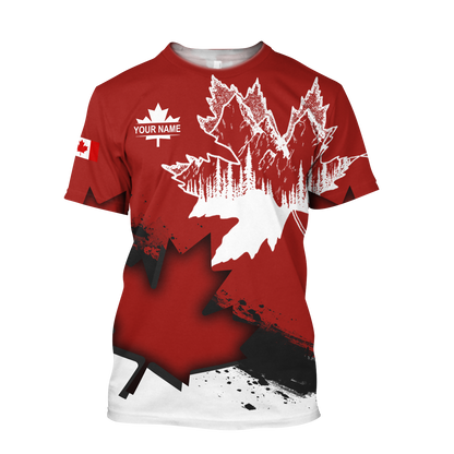 Canada Day No30 Personalized Name Pullover Premium Unisex Hoodie