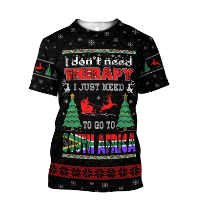 I Don’t Need Therapy I Just Need To Go To South Africa 3D Over Printed Hoodie DA30072102