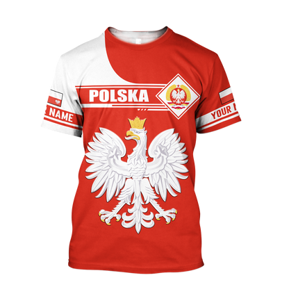 Personalized Polska 3D All Over Printed Unisex Hoodie