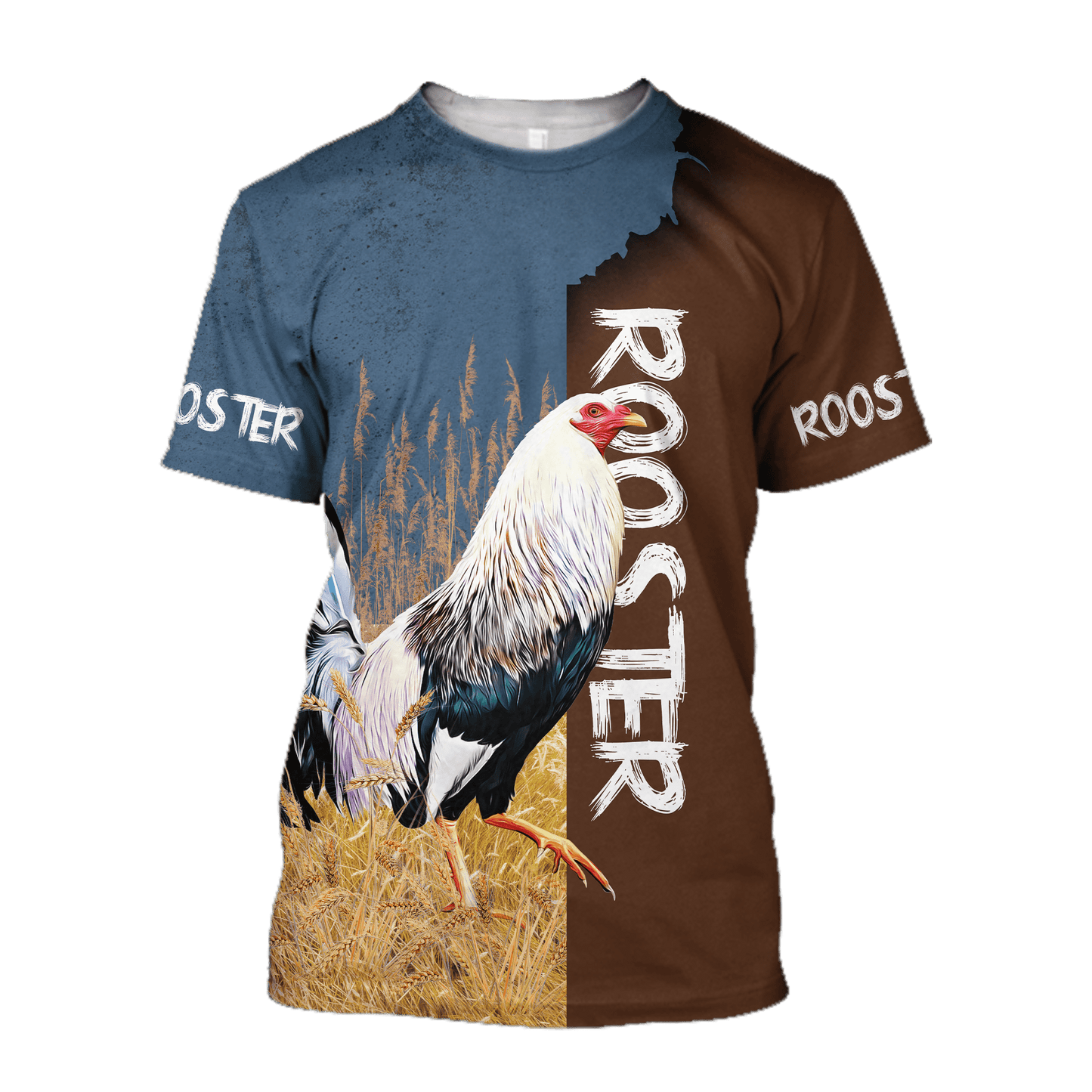 Premium White Rooster 3D All Over Printed Unisex Shirts