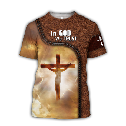 Premium Jesus Christ on the Cross 3D All Over Printed Shirts