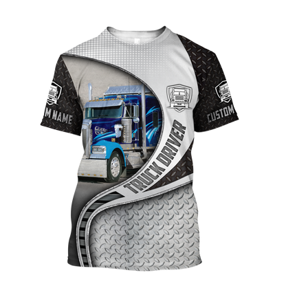 Premium Truck Driver Unisex Custom Name 3D All Over Printed Shirts MEI