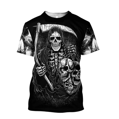 Tmarc Tee Skull 3D All Over Printed Unisex Shirts