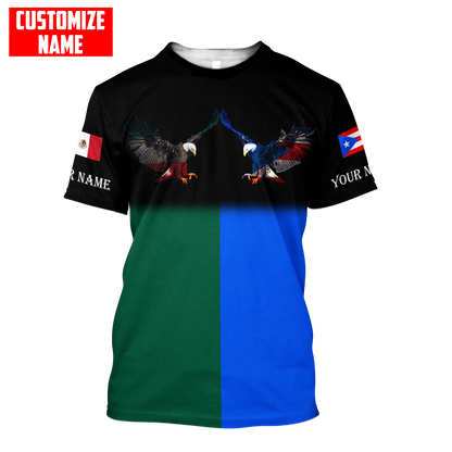 Persionalized Mexico 3D All Over Printed Unisex Shirts DQB23062103