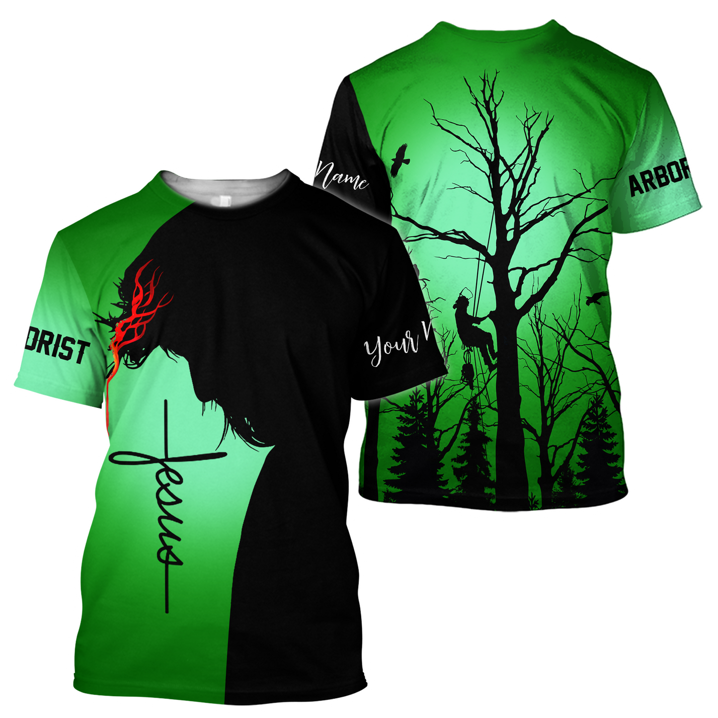 Premium Jesus Arborist Unisex 3D All Over Printed Shirts MEI
