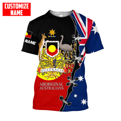 Personalized Name Australia 3D All Over Printed Unisex Shirts