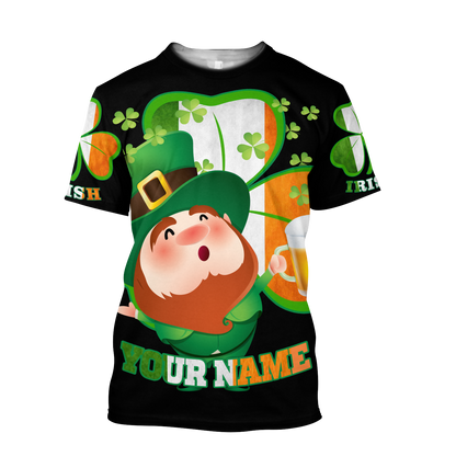 Irish 3D All Over Printed Unisex Shirts Saint Patrick's Day Black Ver
