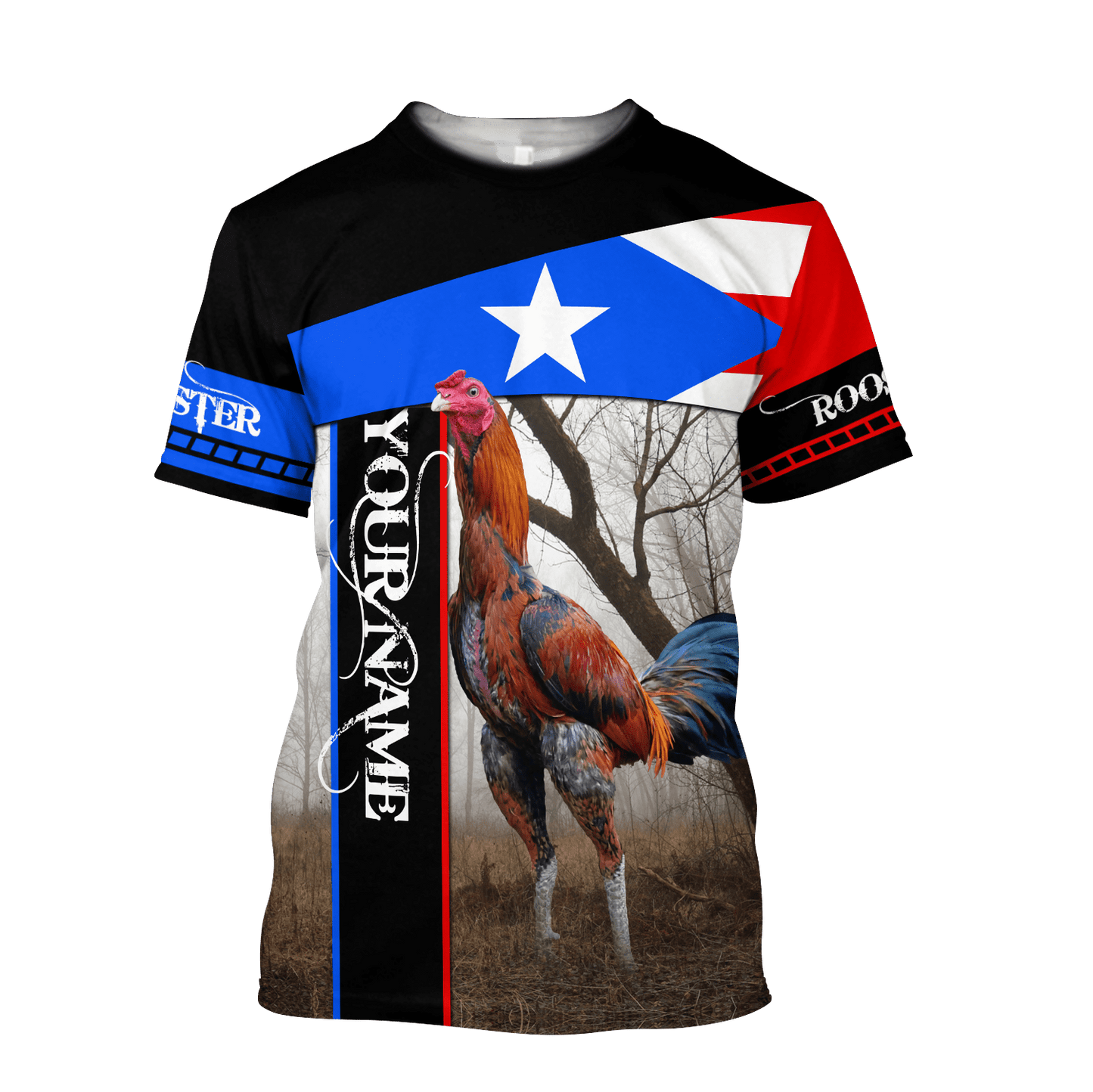 Personalized Mexican Rooster 3D Printed Unisex Shirt