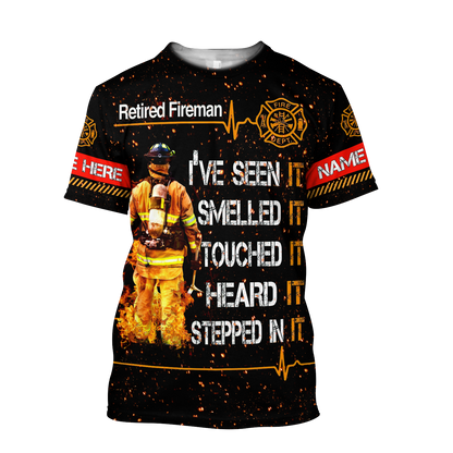 Customize Name Retired Firefighter Hoodie For Men And Women TNA19032102