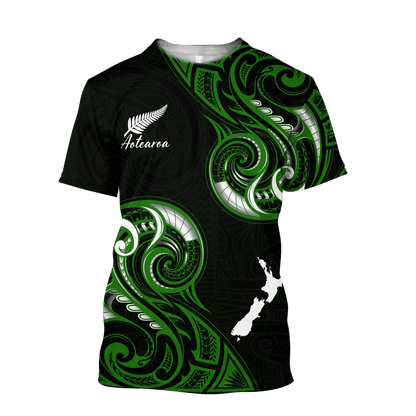 New Zealand Aotearoa 3D All Over Printed Combo T-Shirt BoardShorts