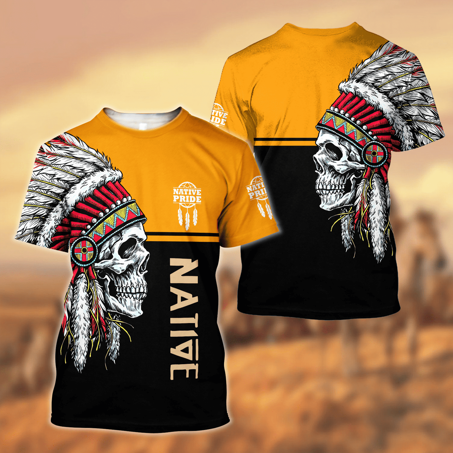 Native American3D All Over Printed Unisex Shirts