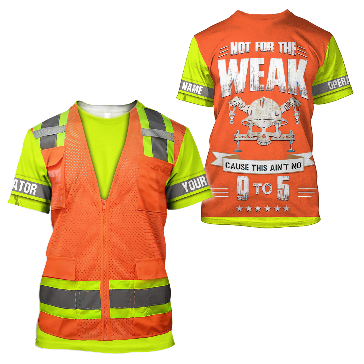 Customize Name Heavy Equipment Operator 3D All Over Printed Unisex Shirts