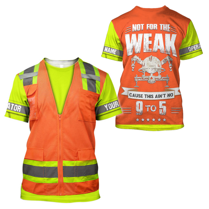 Customize Name Heavy Equipment Operator 3D All Over Printed Unisex Shirts
