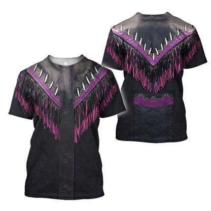 Cowboy Jacket No29 Cosplay 3D Over Printed Unisex Deluxe Hoodie ML