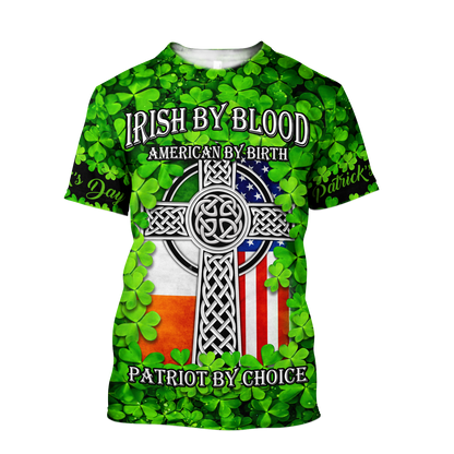 Premium Irish Saint Patrick's Day 3D All Over Printed Unisex Shirts