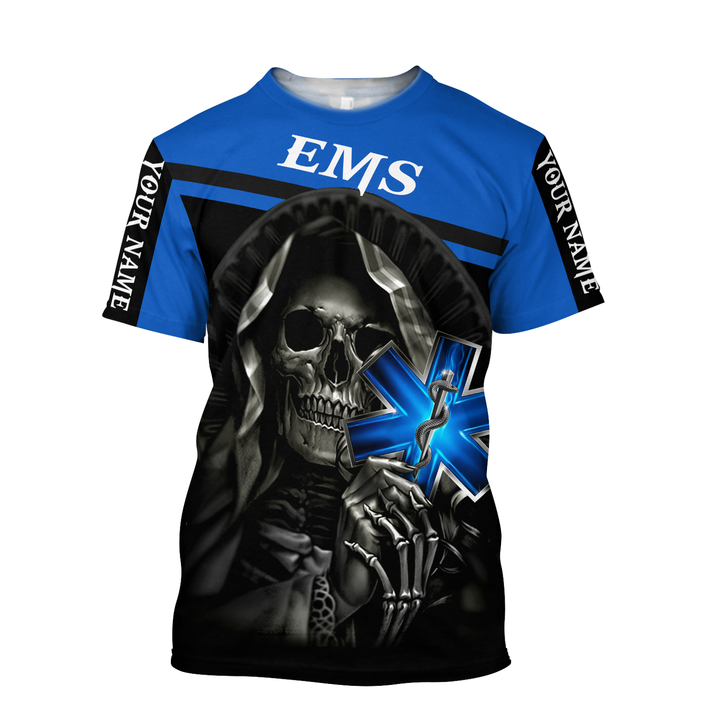 Premium EMS Personalized Name 3D All Over Printed Unisex Shirts