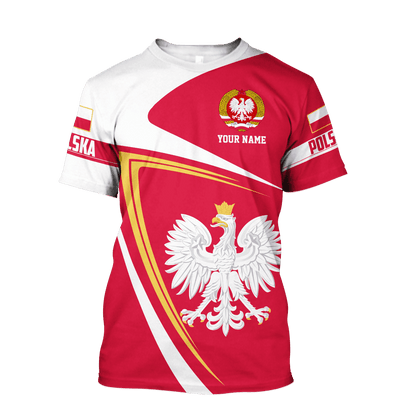 Personalized Polska 3D All Over Printed Unisex Hoodie