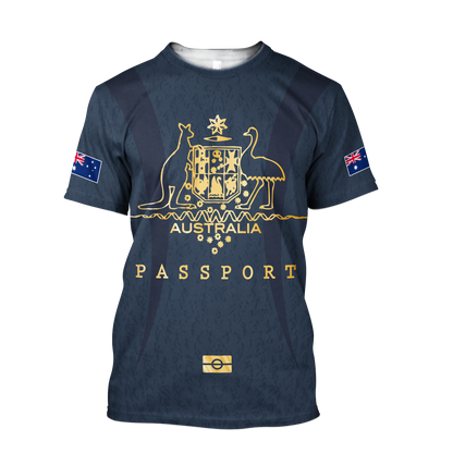 Tmarc Tee Australian passport special unisex 3d print shirts