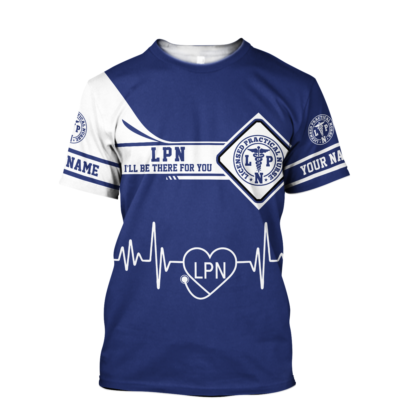 Premium Nurse Personalized Name 3D All Over Printed Unisex Shirts