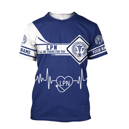 Premium Nurse Personalized Name 3D All Over Printed Unisex Shirts