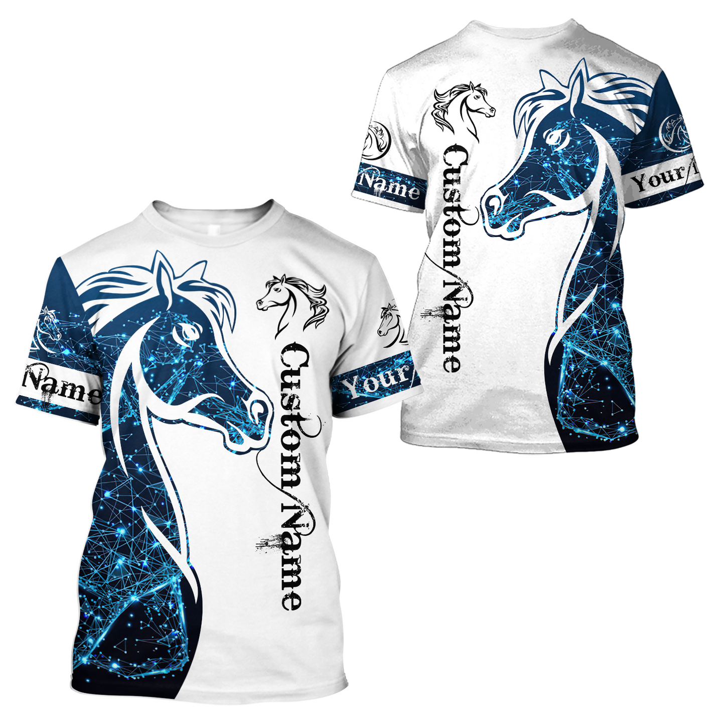 Personalized Name Horse 3D All Over Printed Unisex Shirts