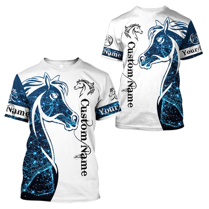 Personalized Name Horse 3D All Over Printed Unisex Shirts
