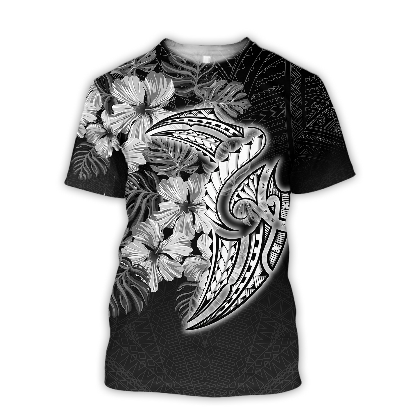 Polynesia No 13 Combo T Shirt Broad Short Tattoo And Frangipani