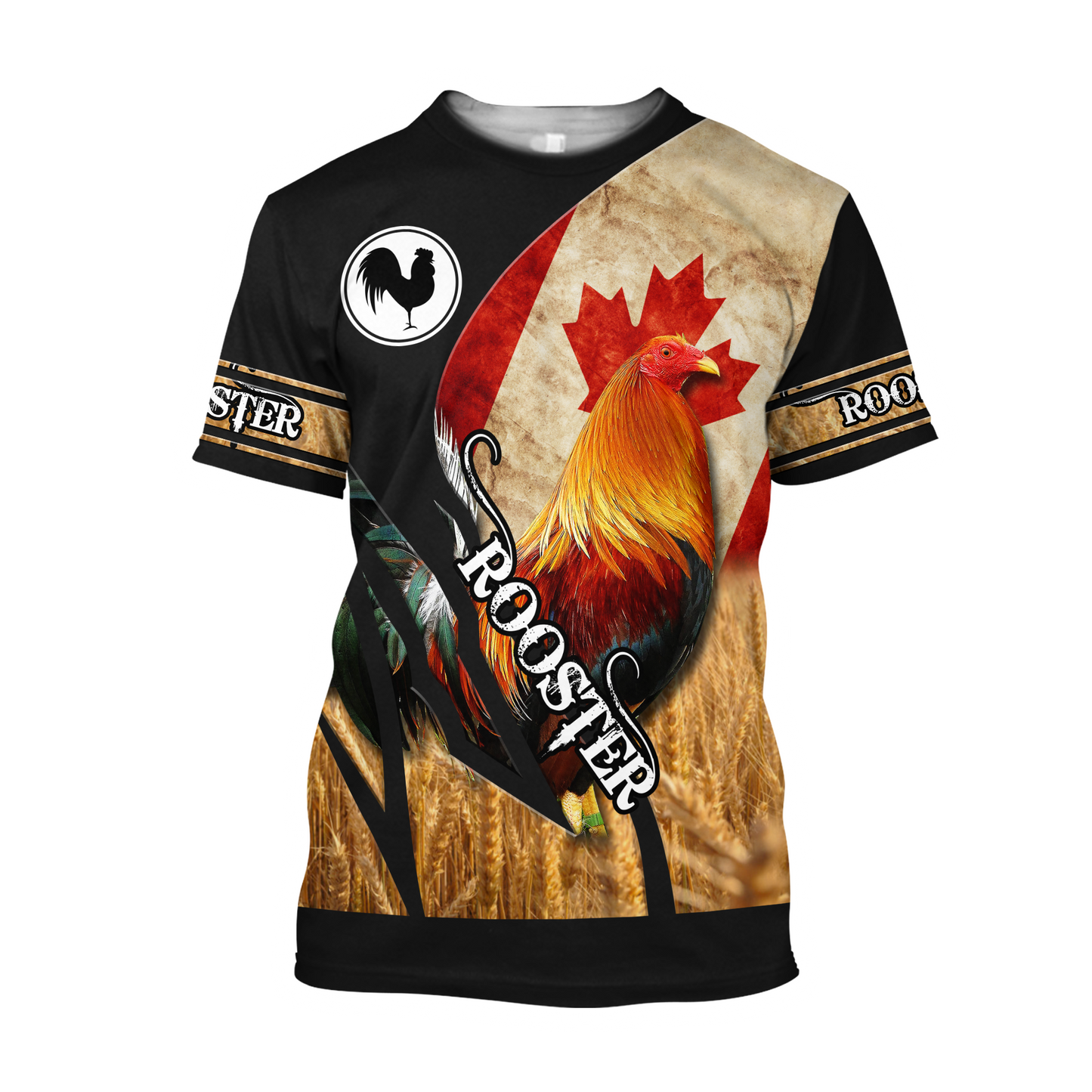 Personalized Canadian Rooster 3D Printed Unisex Shirt