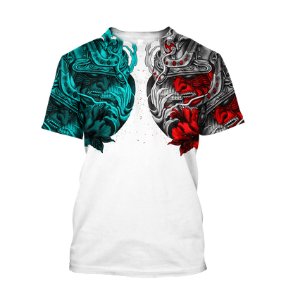 Premium 3D Printed Samurai Tattoo Shirts MEI