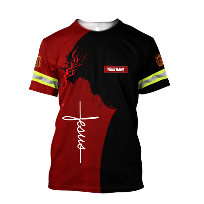 Customize Name Firefighter 3D All Printed Hoodie For Men And Women MH08012002