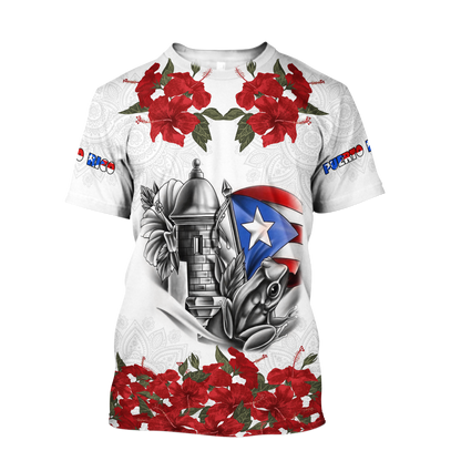 Manga Flower Puerto Rico Hoodie For Men And Women
