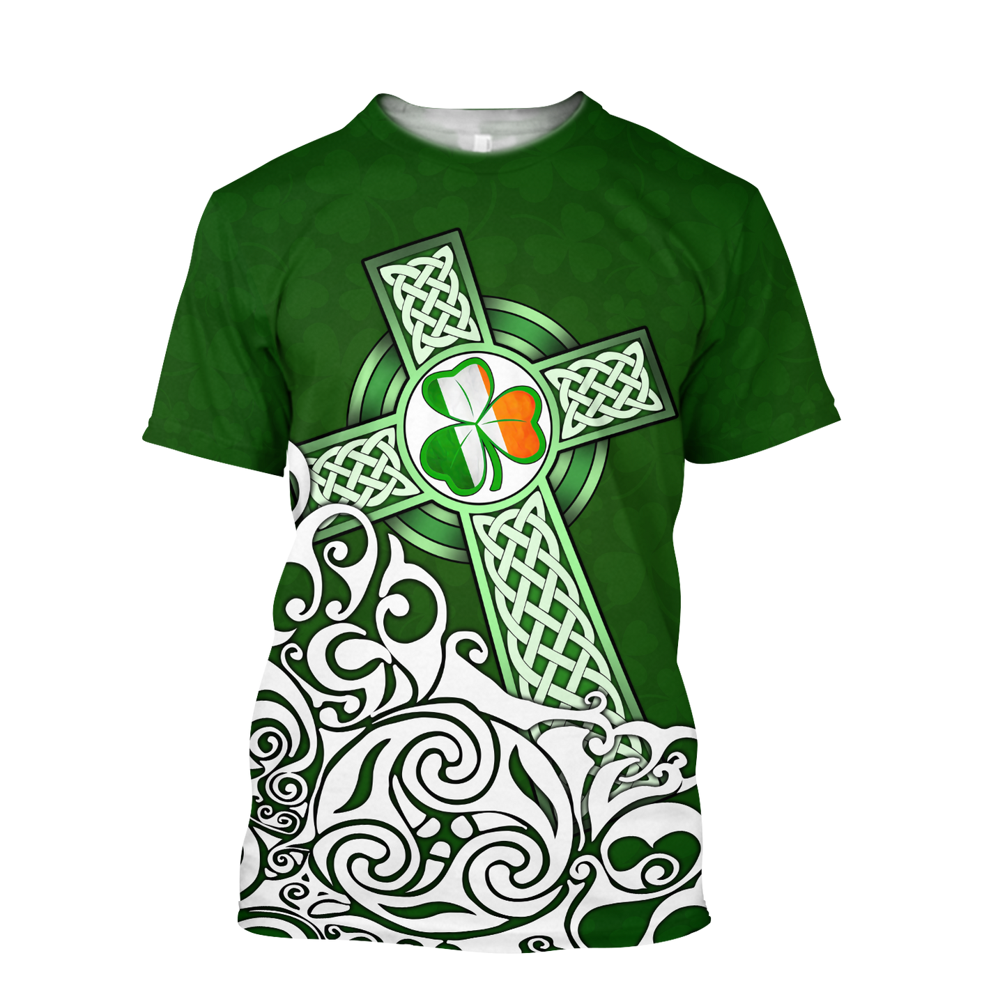 Premium Unisex Hoodie Irish St.Patrick Celtic Cross ML